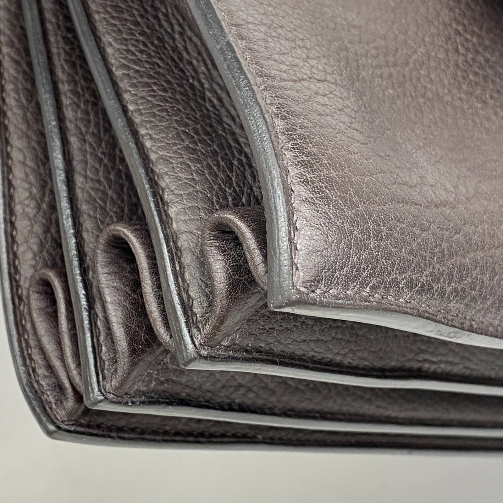 Clemence leather taurillon briefcase Hermes - 6