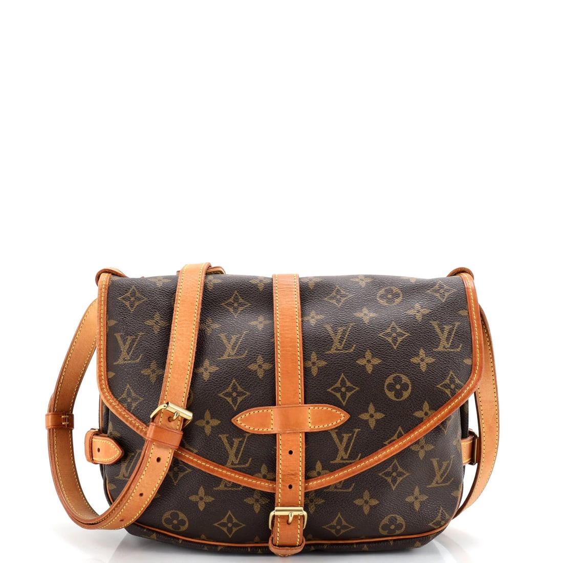 Louis Vuitton Saumur Handbag Monogram Canvas 30 (1 of 7)