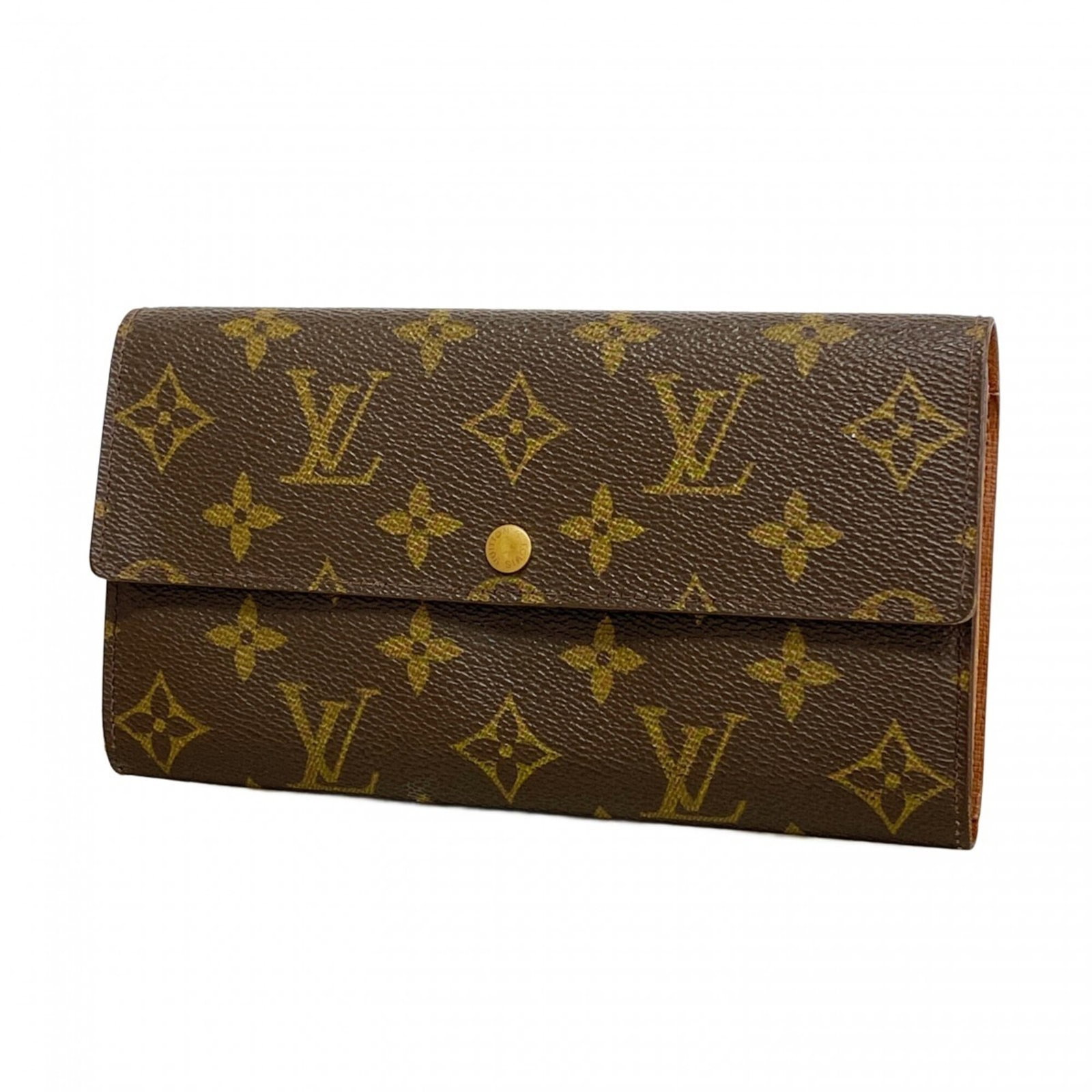Louis Vuitton Bi Fold Wallet: Louis Vuitton Bi Fold Wallet A stylish and practical accessory for the modern woman, this Louis Vuitton bi-fold wallet boasts the iconic brand's signature monogram pattern in rich brown leather. With