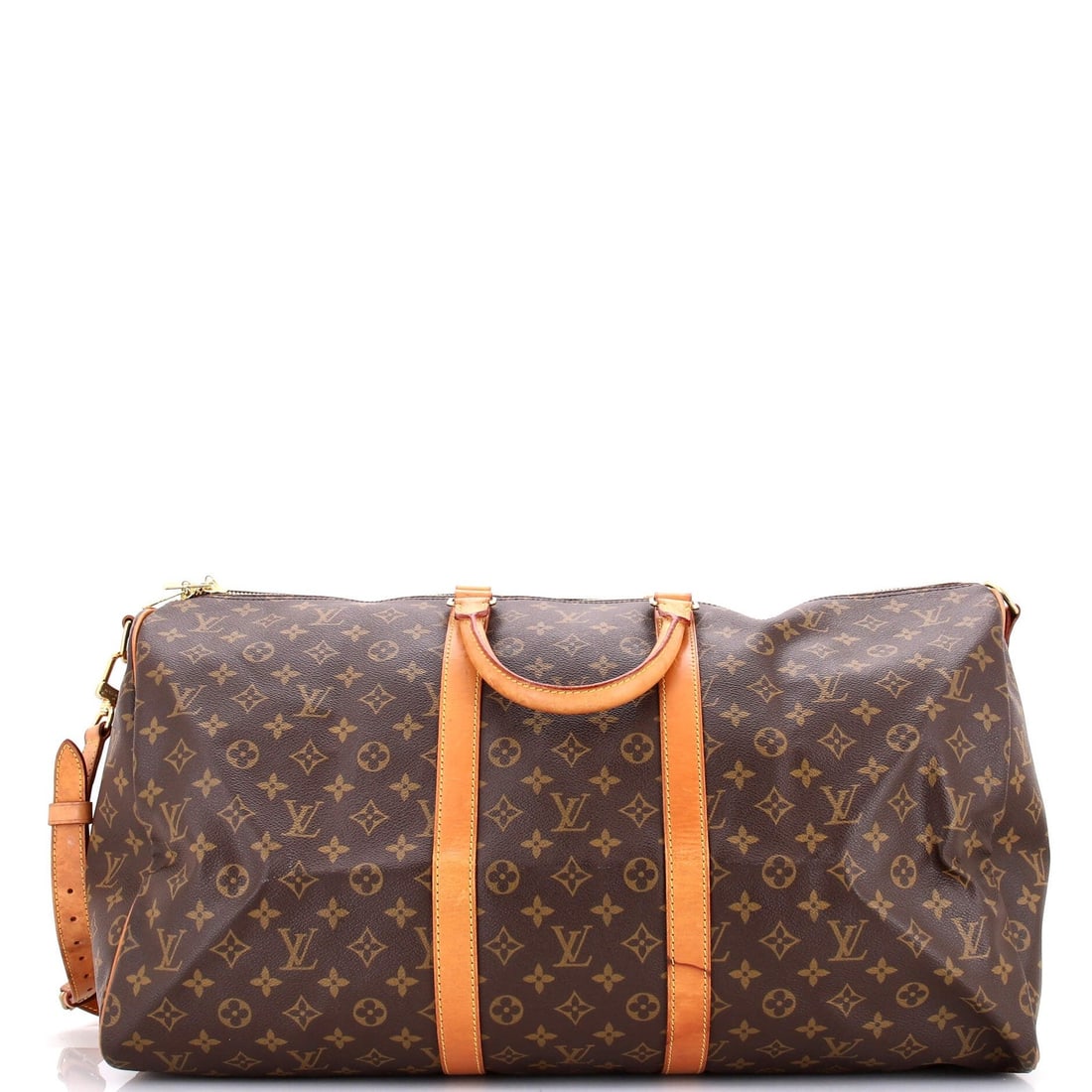 Louis Vuitton 55 Canvas Monogram Keepall Bag Bandouliere: Louis Vuitton 55 Canvas Monogram Keepall Bag Bandouliere A timeless classic, the Louis Vuitton 55 Canvas Monogram Keepall Bag Bandouliere is a stylish and practical accessory for any occasion. With