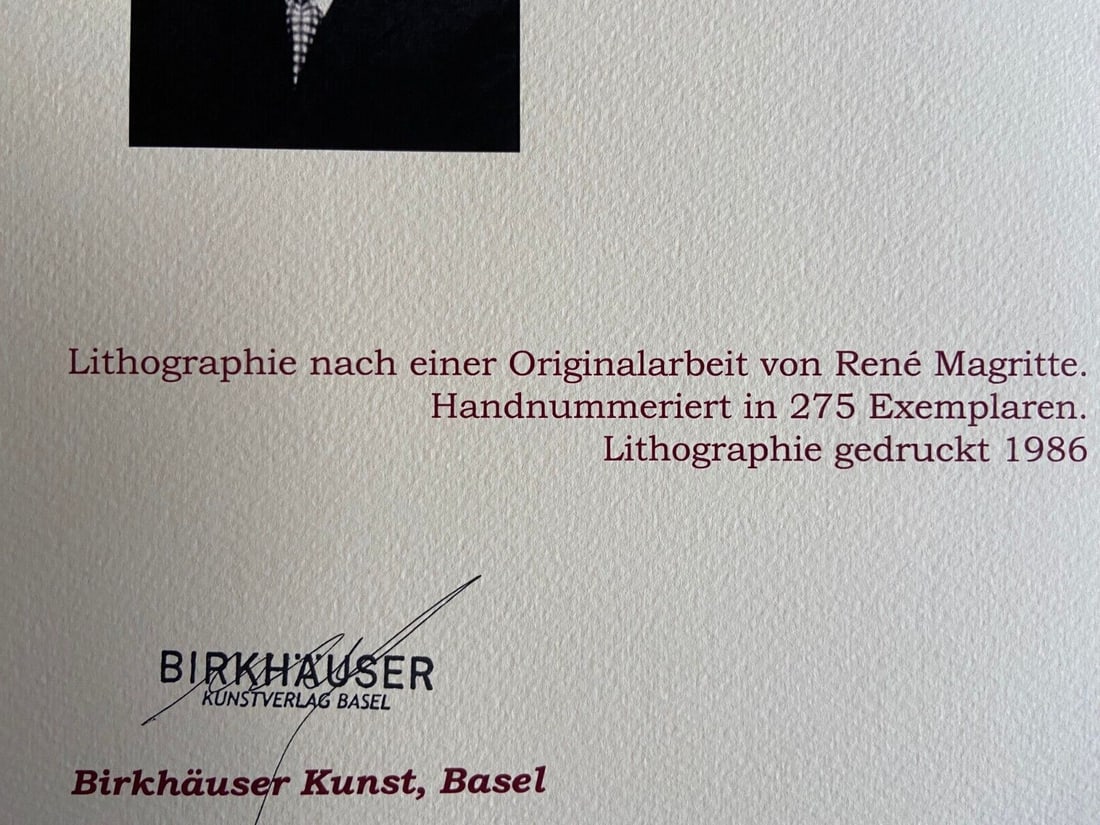 Ren Magritte Lithograph Published Numbered - 10