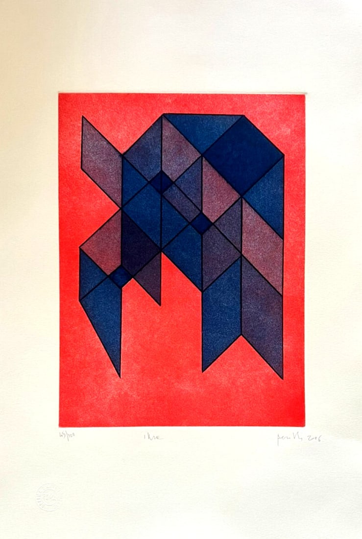 Achille Perilli Engraving Numbered - 3