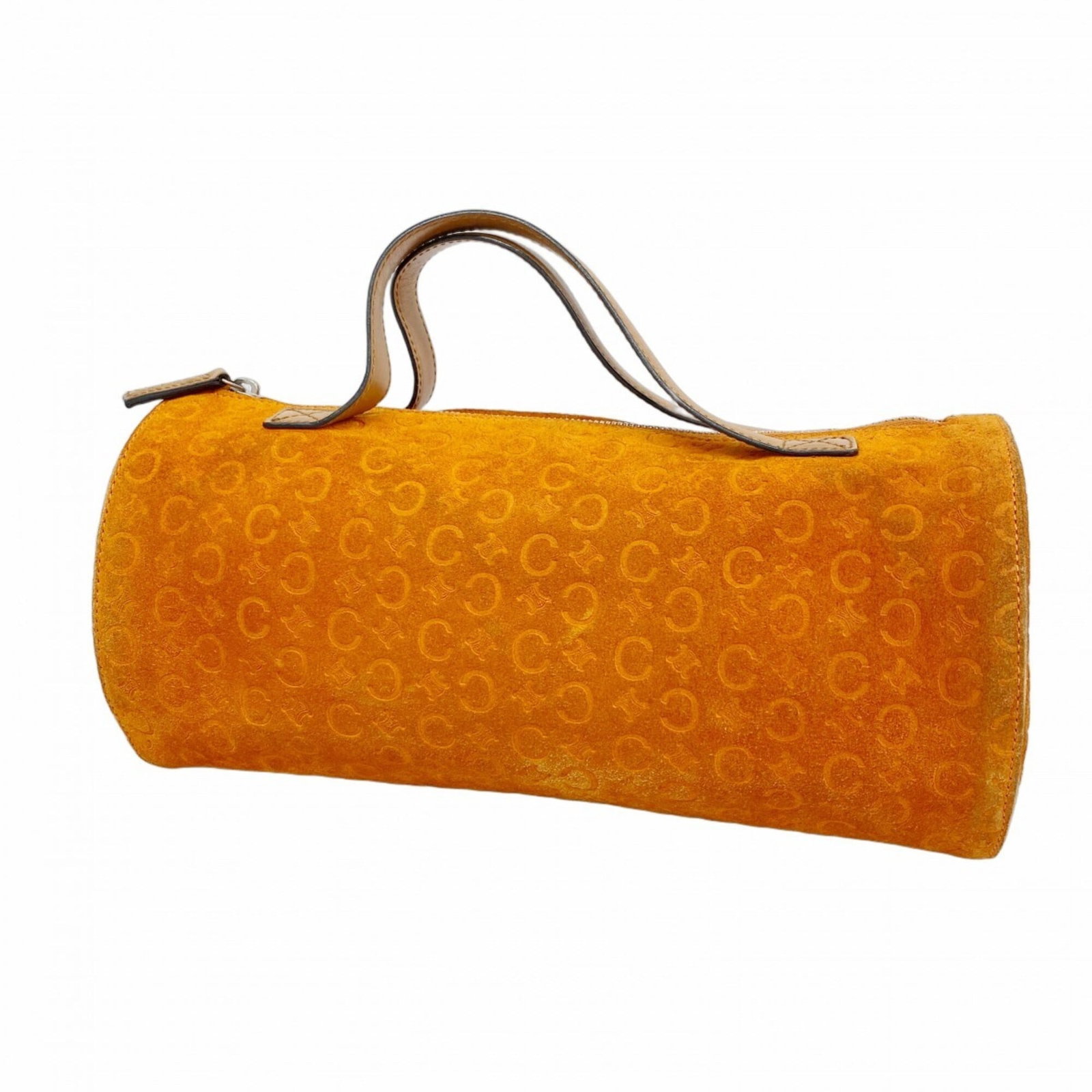 Celine Handbag Suede: Celine Handbag Suede A stunning Celine handbag in rich, earthy tones - the brown suede exterior is perfectly complemented by metallic silver hardware. With its sleek design and classic silhouette,