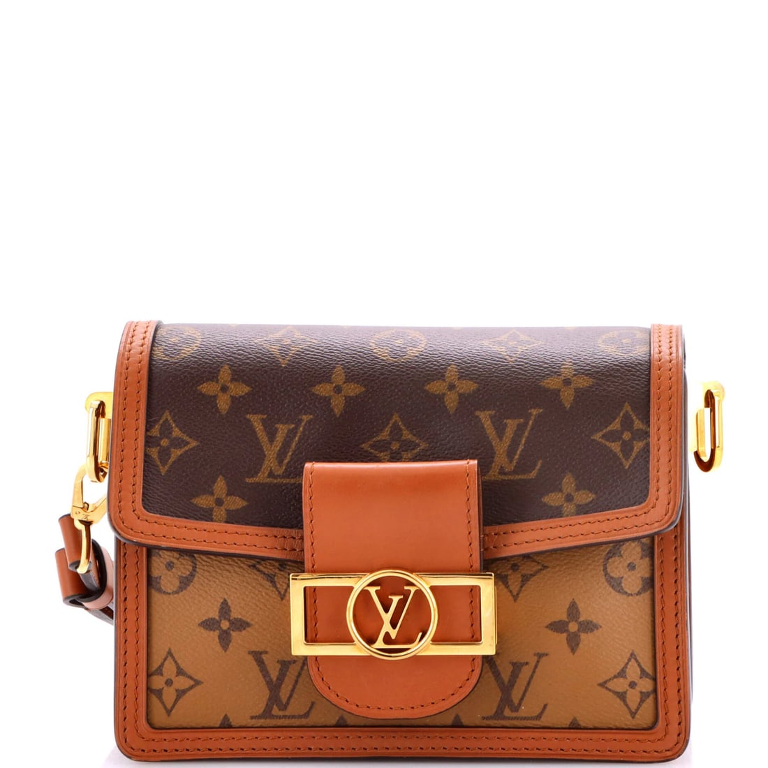 Louis Vuitton Dauphine Mini Reverse Monogram Canvas Shoulder Bag (1 of 7)
