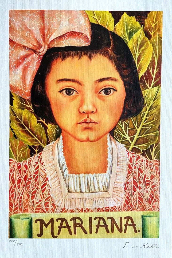 Frida Kahlo Lithograph 1986 Numbered Limited (1 of 9)