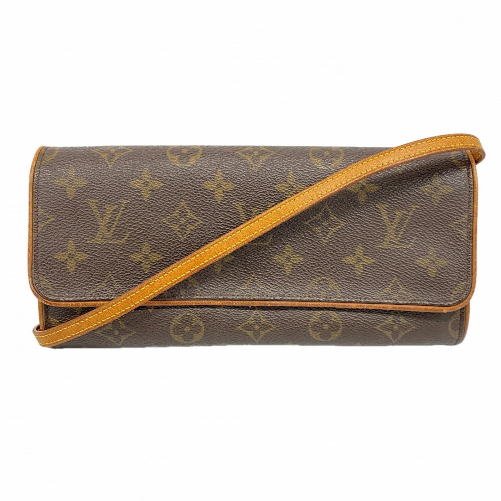 Louis Vuitton is a shoulder bag.: Louis Vuitton is a shoulder bag. A timeless piece of luxury, this Louis Vuitton shoulder bag boasts the iconic monogram pattern and rich brown leather that exudes sophistication and elegance. With
