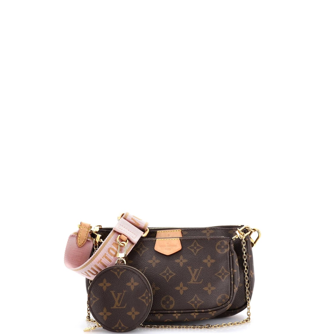 Louis Vuitton Monogram Canvas Multi Pochette Accessoires: Louis Vuitton Monogram Canvas Multi Pochette Accessoires A stylish and practical accessory from the iconic Louis Vuitton brand, this multi pochette bag boasts a timeless monogram canvas design in
