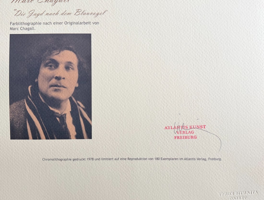 Marc Chagall Lithograph Numbered - 9