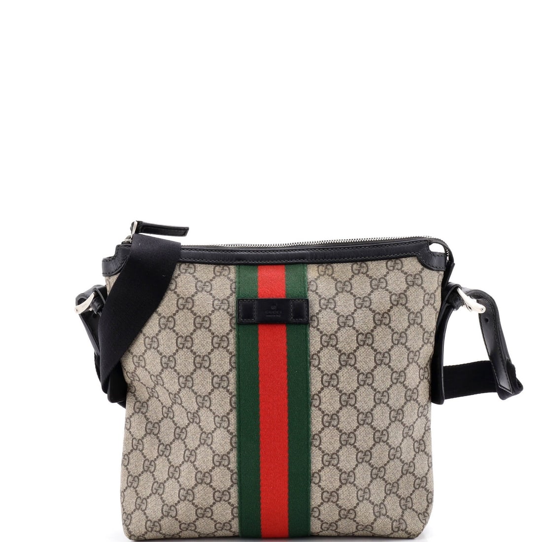 Gucci Web Messenger Bag GG Coated Canvas Medium (1 of 6)