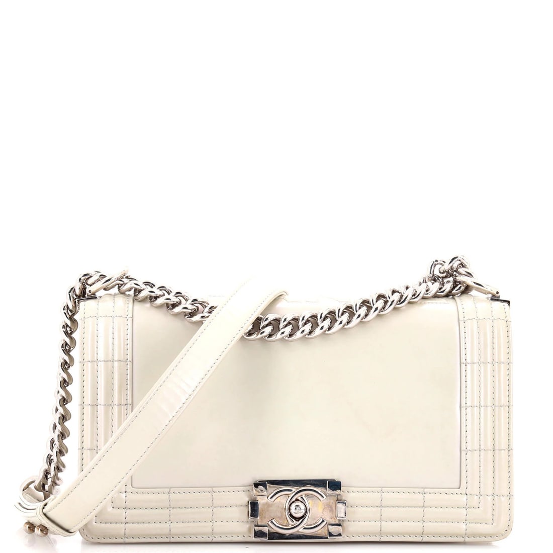 Chanel Reverso Boy Flap Bag Old Calfskin Medium (1 of 8)