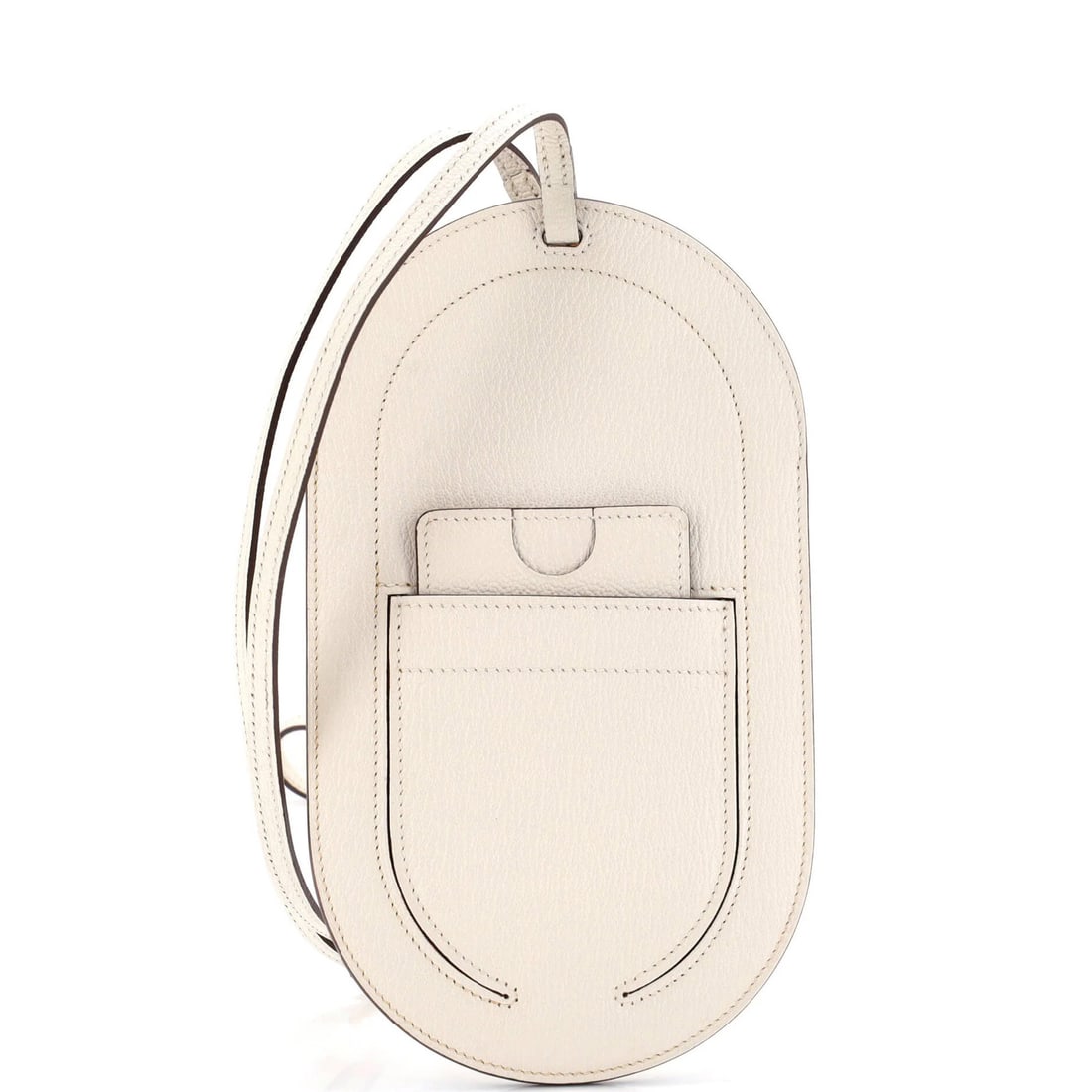 Hermes Leather GM Phone Case To Go: Hermes Leather GM Phone Case To Go Elevate your style with the iconic Hermes Leather GM Phone Case To Go, expertly crafted from rich neutral leather that exudes sophistication and timelessness. This