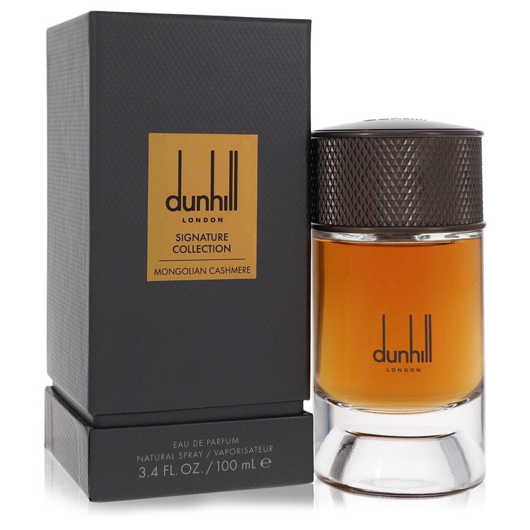 Dunhill Mongolian Cashmere Cologne By Alfred Dunhill Eau De Parfum Spray: Dunhill Mongolian Cashmere Cologne By Alfred Dunhill Eau De Parfum Spray Experience the refined elegance of Alfred Dunhill's Mongolian Cashmere Cologne, a luxurious eau de parfum spray crafted with