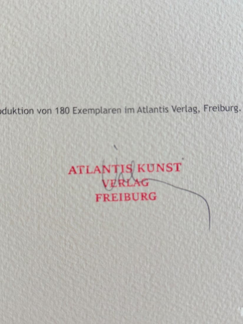 Alberto Burri lithograph numbered. - 12