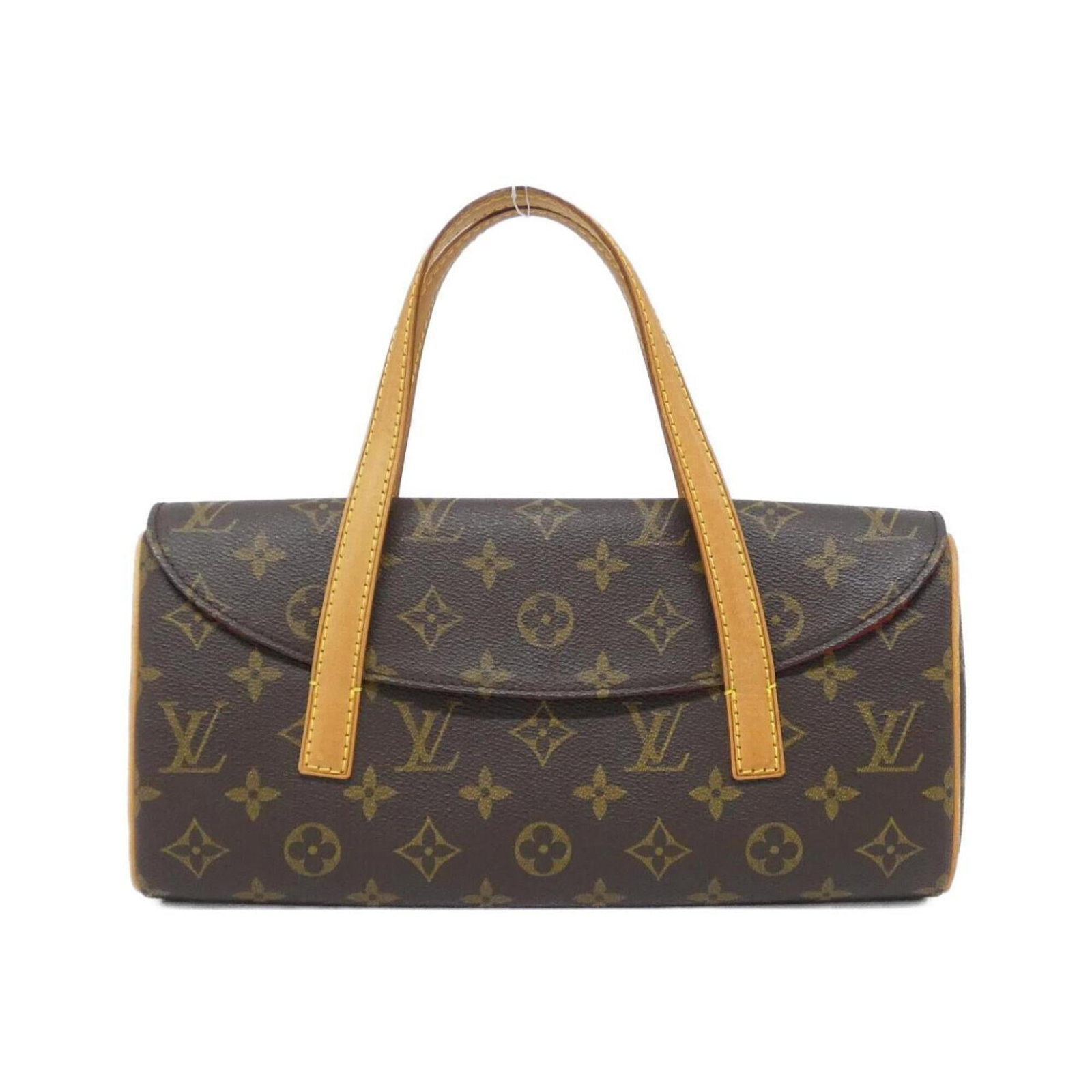 Louis Vuitton Coated Canvas Handbag: Louis Vuitton Coated Canvas Handbag A timeless piece from the iconic Louis Vuitton brand, this coated canvas handbag boasts a rich brown hue and durable construction, perfect for everyday use. With it