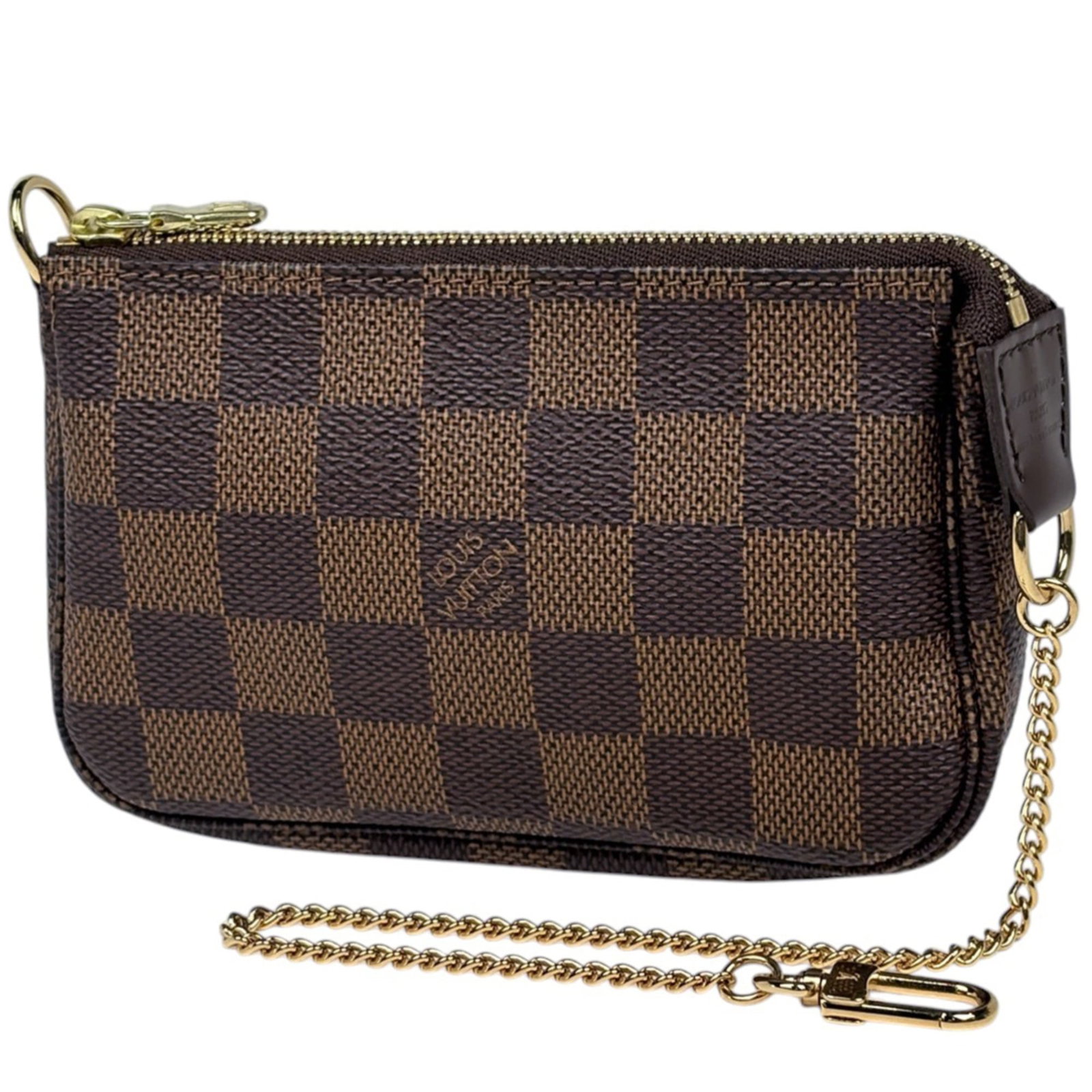 Louis Vuitton Pochette is a Pouch: Louis Vuitton Pochette is a Pouch A timeless piece from the iconic Louis Vuitton brand, this brown Pochette is a stylish and practical accessory that adds a touch of sophistication to any outfit.