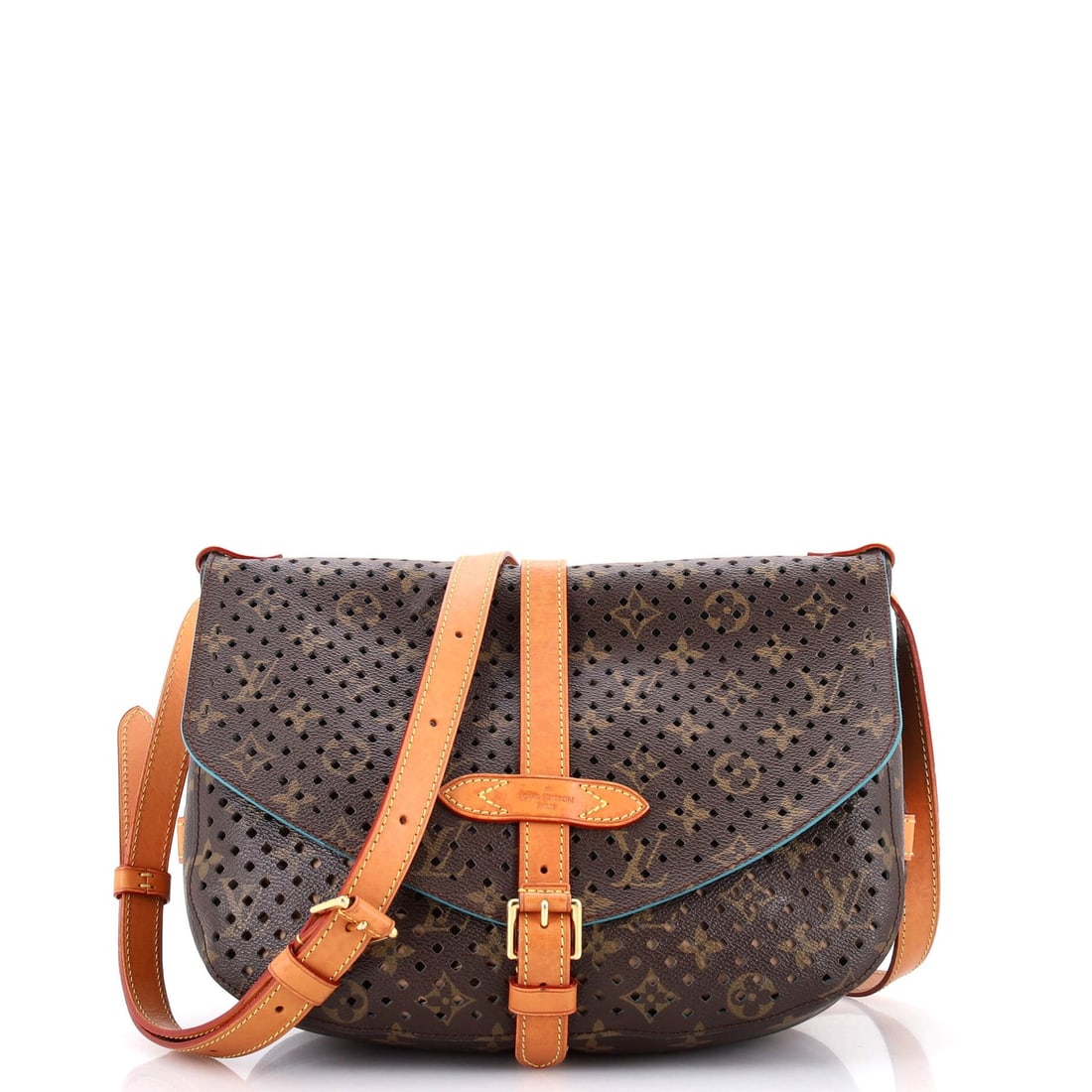 Louis Vuitton Flore Saumur is a handbag with perforated monogram canvas. (1 of 5)