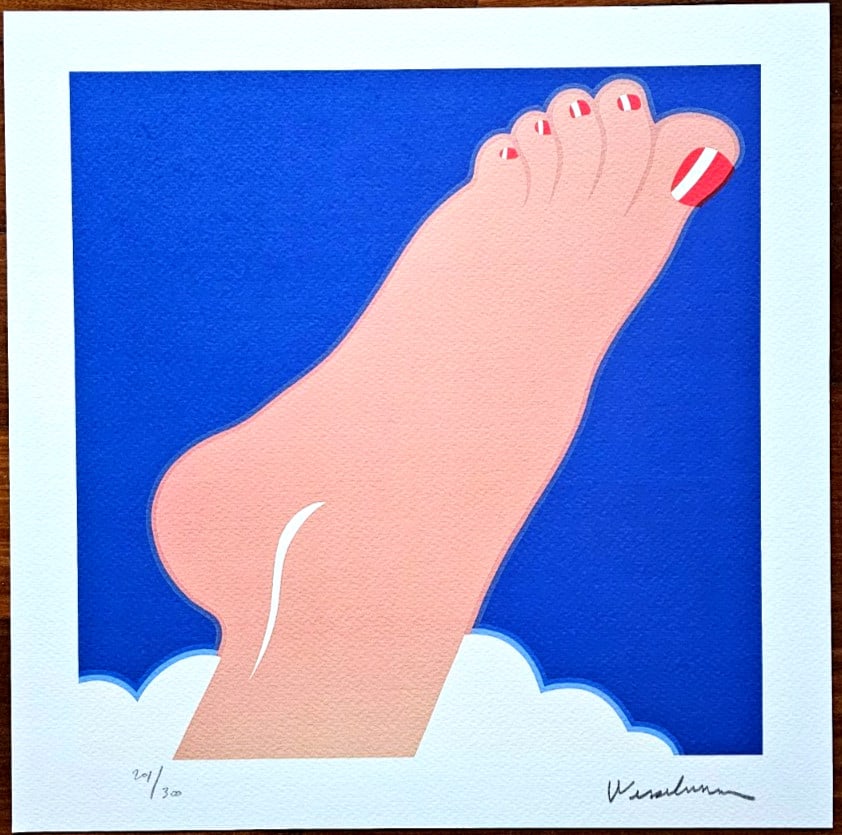 Tom Wesselmann Lithograph is numbered