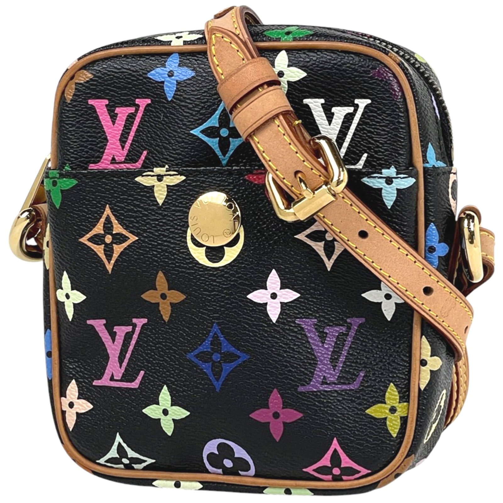 Louis Vuitton multicolore shoulder bag with monogram pochette (1 of 12)