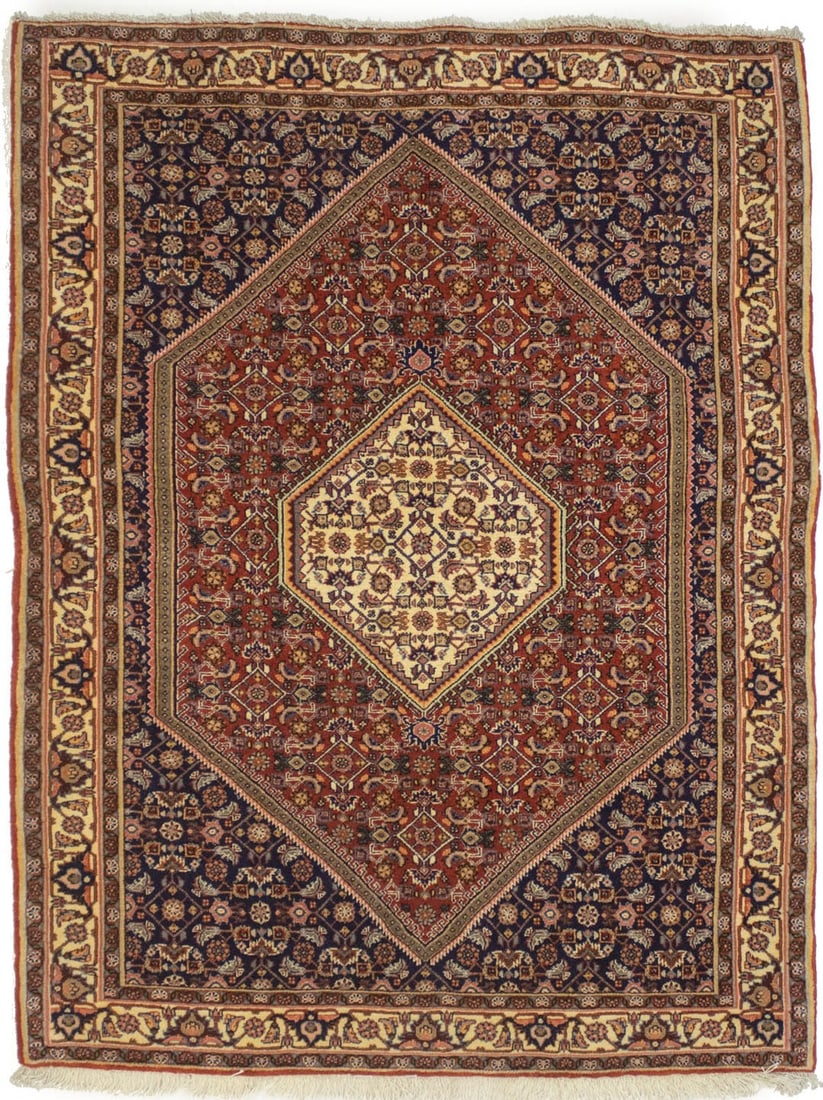 Handmade Vintage Oriental Rug 4X5 Rust Orange Floral Carpet Foyer & Kitchen: Handmade Vintage Oriental Rug 4X5 Rust Orange Floral Carpet Foyer & Kitchen Experience the warmth and elegance of a vintage Oriental rug, hand-knotted with durable Kork Wool and featuring a stunning
