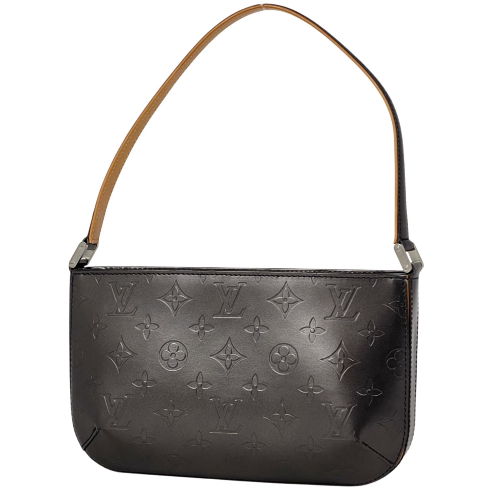 Louis Vuitton Monogram Mat Shoulder Bag: Louis Vuitton Monogram Mat Shoulder Bag Experience the iconic style of Louis Vuitton with this timeless Monogram Mat shoulder bag, boasting the signature LV monogram pattern in sleek Noir. With its
