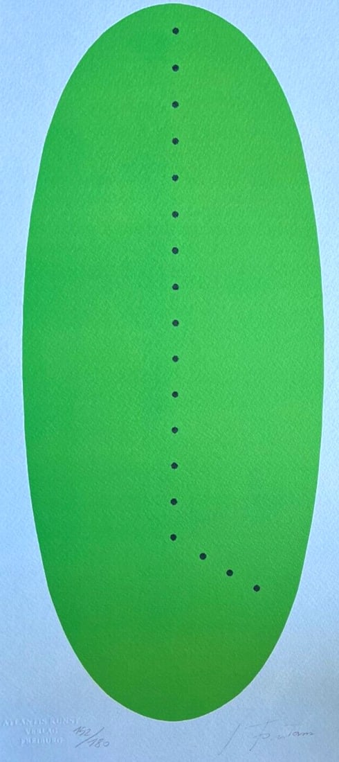 Lithograph by Fontana numbered 1978: Lithograph by Fontana numbered 1978 A rare opportunity to own a piece of modern art history, this 1978 lithograph by Italian master Lucio Fontana is a stunning example of the artist's pioneering work