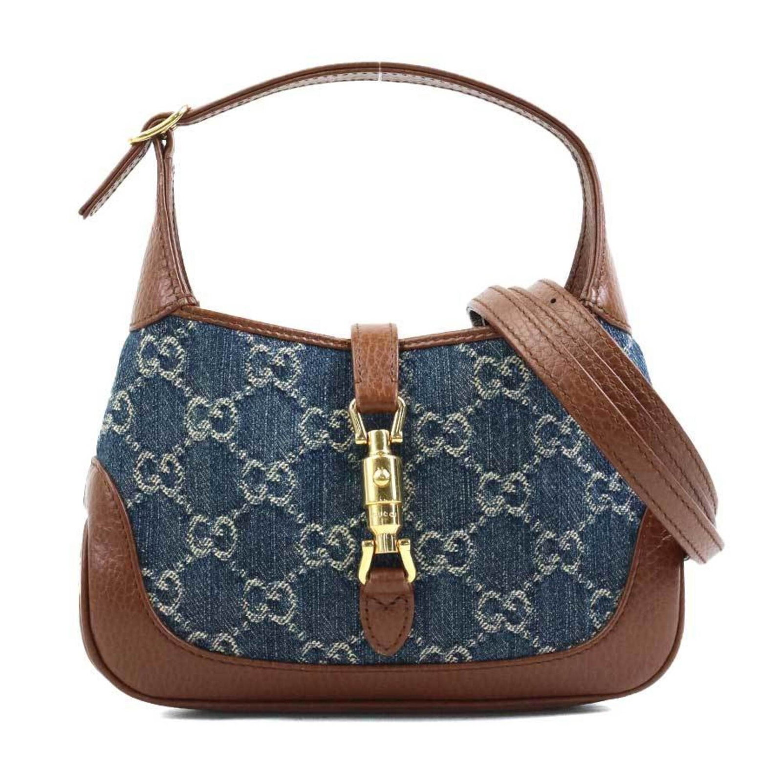 Gucci leather shoulder denim bag (1 of 17)