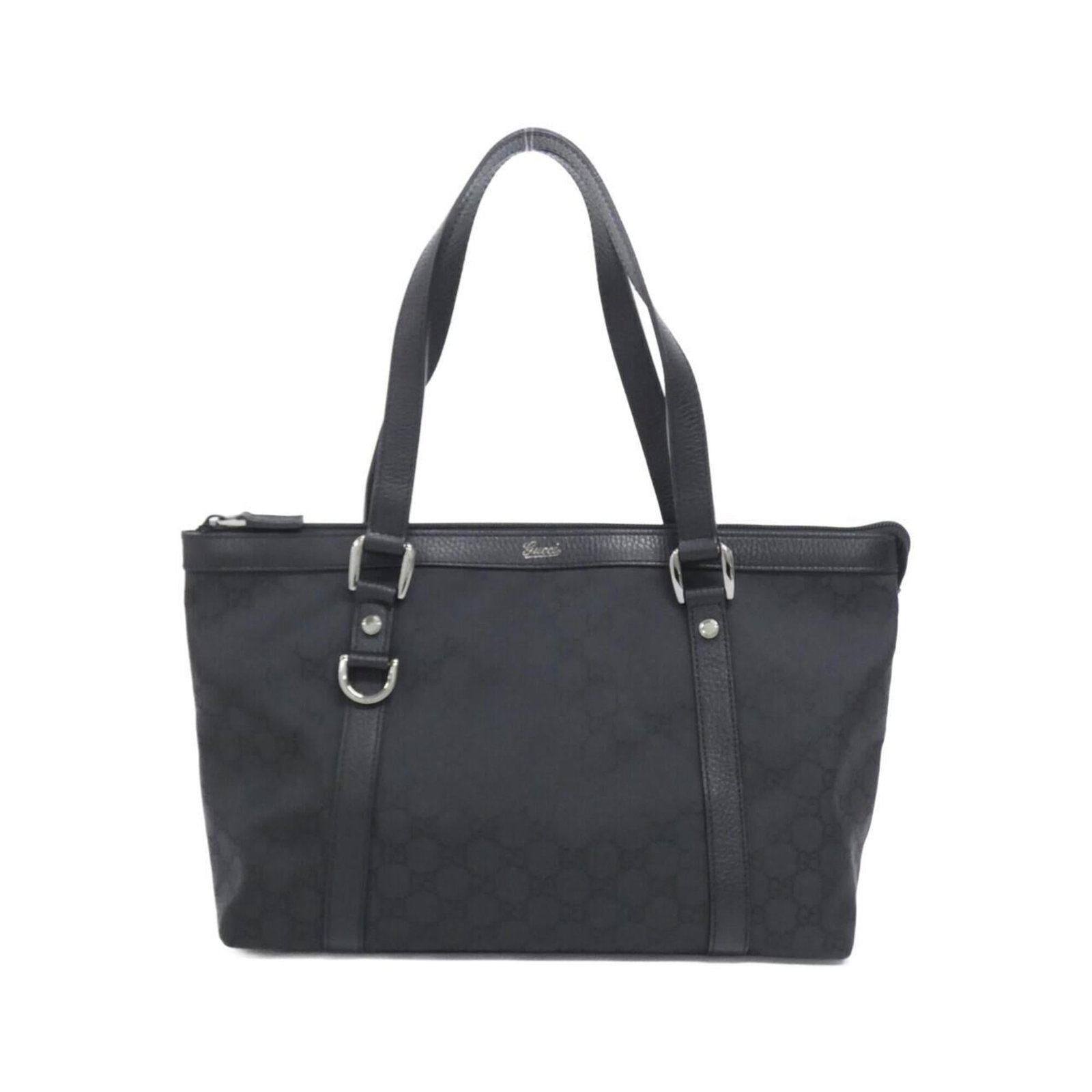 Gucci nylon handbag: Gucci nylon handbag A sleek and sophisticated Gucci nylon handbag in black, boasting a classic design with clean lines and a timeless silhouette. Made from high-quality nylon, this bag is both durable