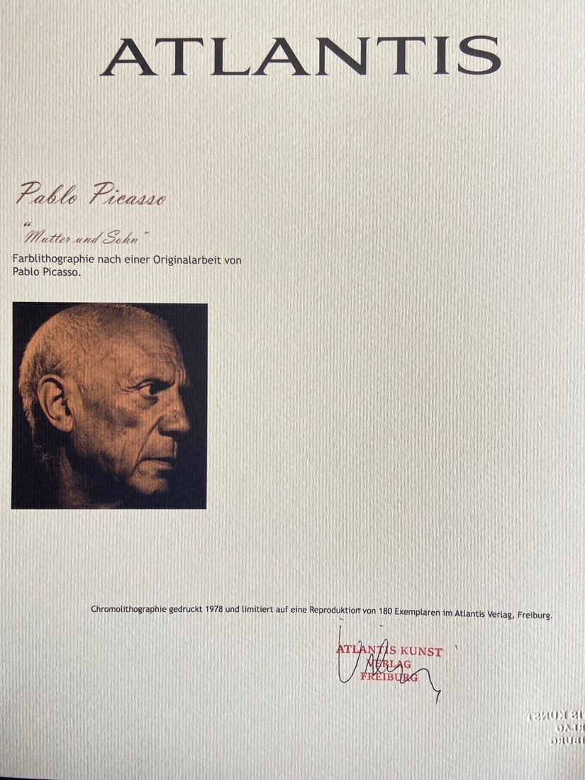 Pablo Picasso numbered lithograph - 6