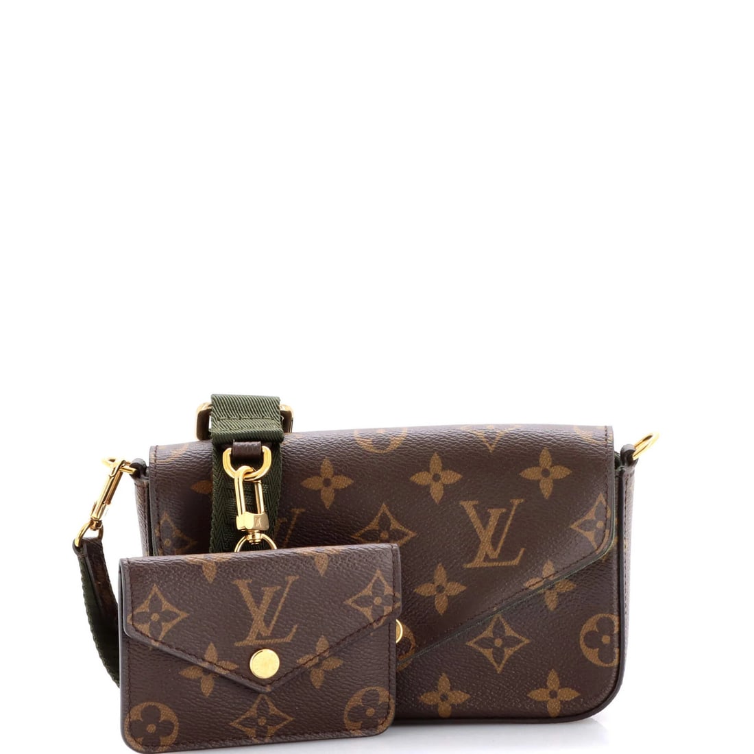 Louis Vuitton monogram canvas strap handbag felicie go (1 of 8)