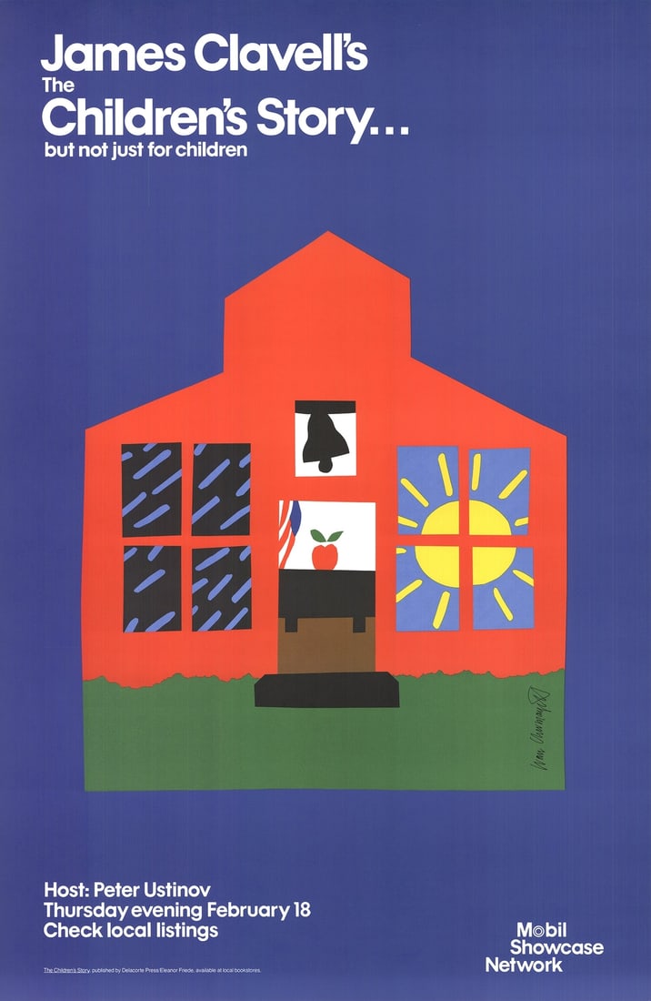 IVAN CHERMAYEFF The Children's Story 46" x 30" Offset Lithograph 1980 Contempora (1 of 4)