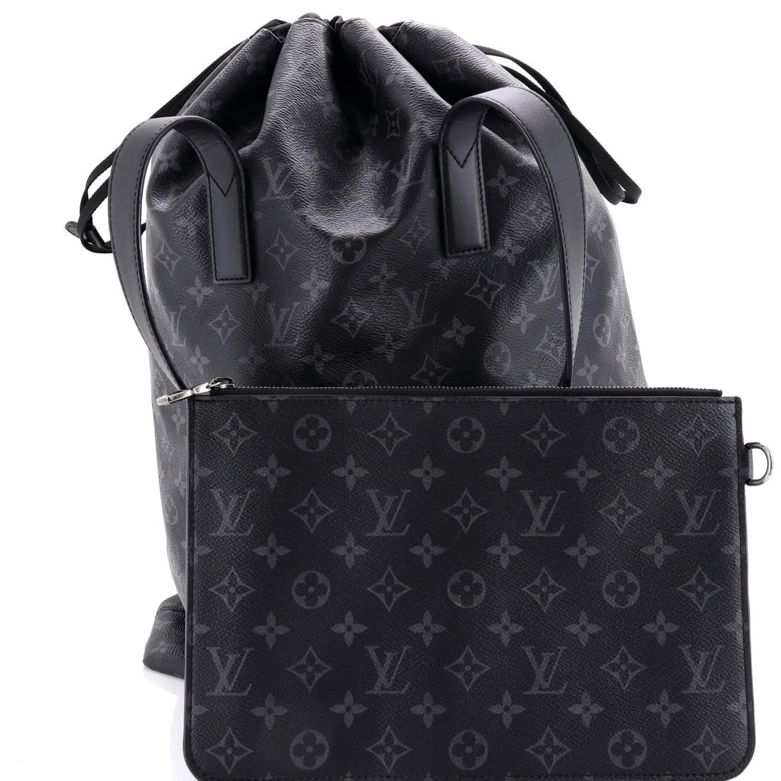 Louis Vuitton Eclipse Monogram Canvas Cabas Drawstring Bag - 2