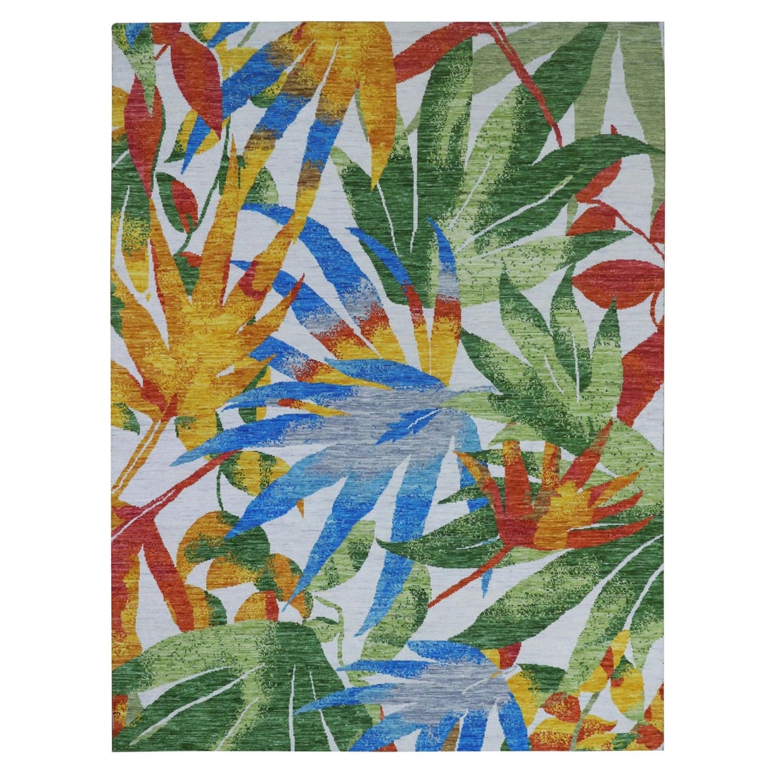 White Hand Knotted 100% Wool 9'x12'3" Modern Botanical Rug: White Hand Knotted 100% Wool 9'x12'3" Modern Botanical Rug Experience the timeless elegance of India's rich cultural heritage in this stunning 9' x 12'3" hand-knotted wool rug, expertly woven with