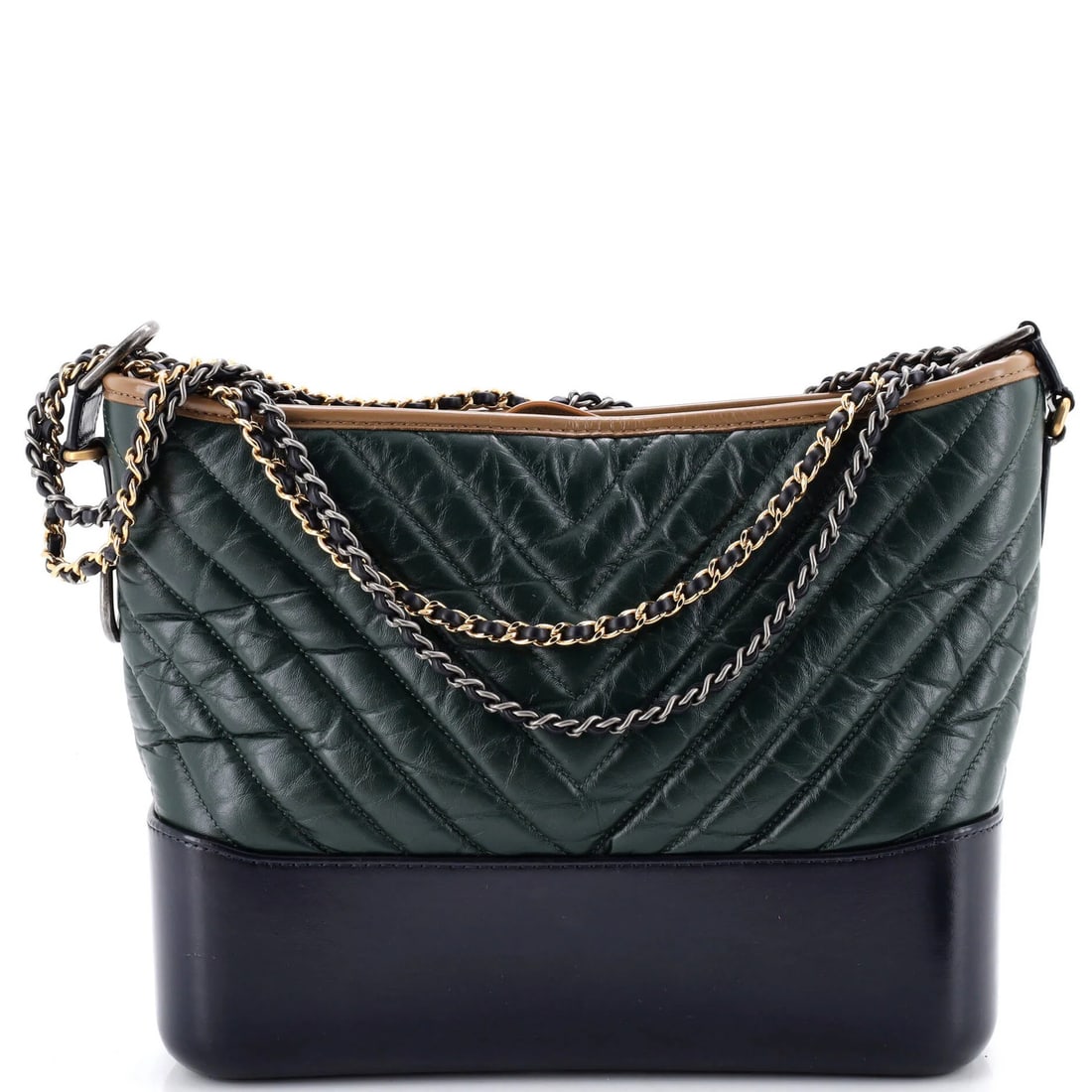 Chanel Gabrielle Hobo Chevron Aged Calfskin Medium (1 of 6)