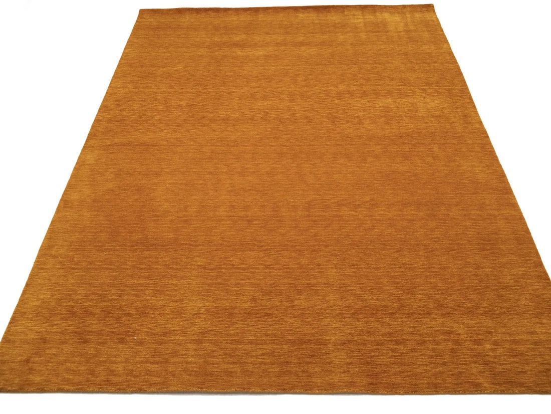 Orange Solid Design Hand-Loomed 9X12 Gabbeh Wool Rug Oriental Home Decor Carpet: Orange Solid Design Hand-Loomed 9X12 Gabbeh Wool Rug Oriental Home Decor Carpet Experience the warmth and coziness of handloomed wool in this stunning 9x12 orange solid design rug, expertly crafted