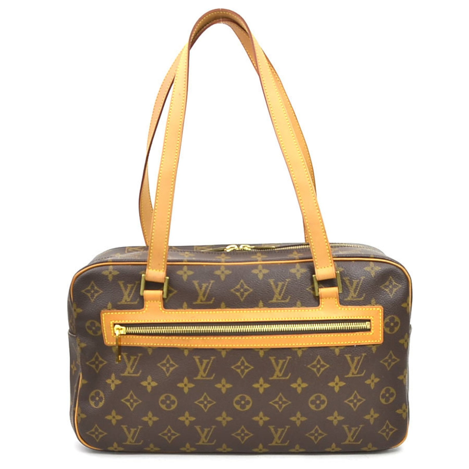 Louis Vuitton is a monogram bag.: Louis Vuitton is a monogram bag. A timeless piece from the iconic Louis Vuitton monogram collection, this brown shoulder bag boasts the brand's signature bold pattern and sleek design. With its