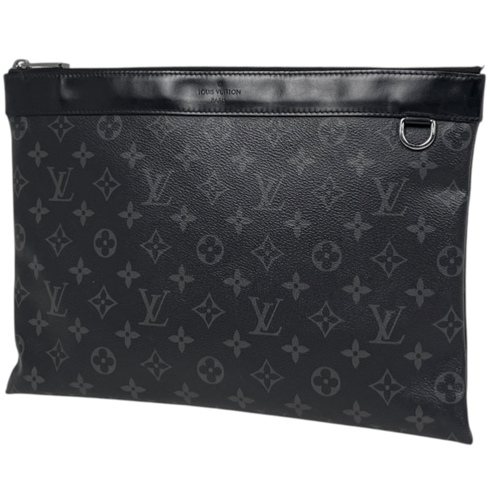 Louis Vuitton Clutch Bag, Pochette Monogram Eclipse: Louis Vuitton Clutch Bag, Pochette Monogram Eclipse Experience the timeless elegance of Louis Vuitton's Pochette Monogram Eclipse clutch bag, boasting the iconic Monogram Eclipse pattern in sleek