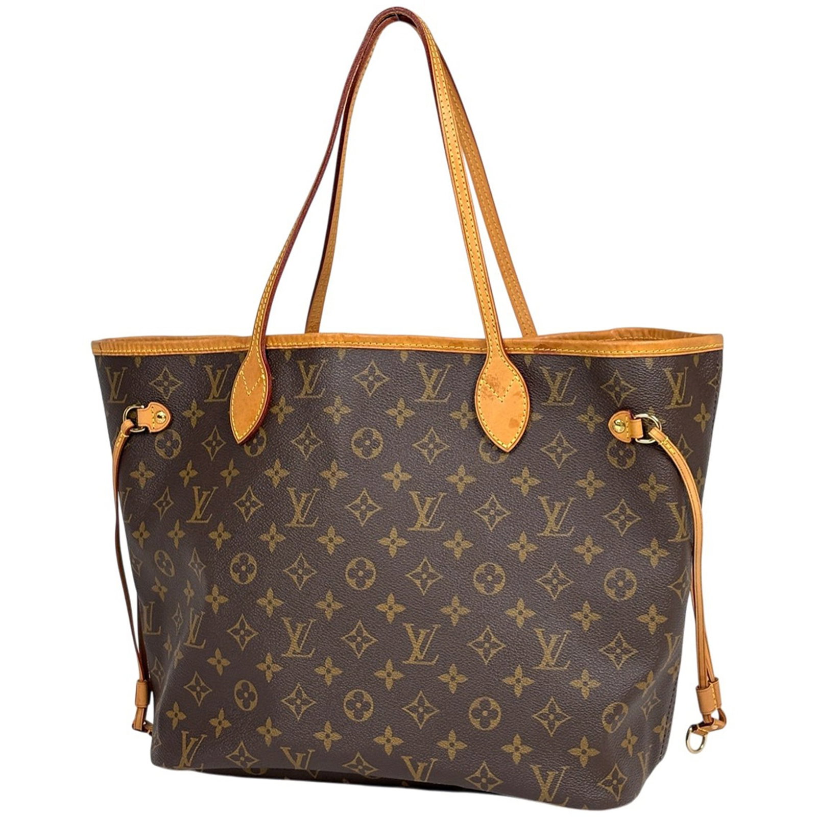 Louis Vuitton Monogram Tote Bag: Louis Vuitton Monogram Tote Bag A timeless and iconic piece, this Louis Vuitton Monogram Tote Bag exudes classic elegance with its signature brown monogram pattern and sturdy shoulder strap. With its