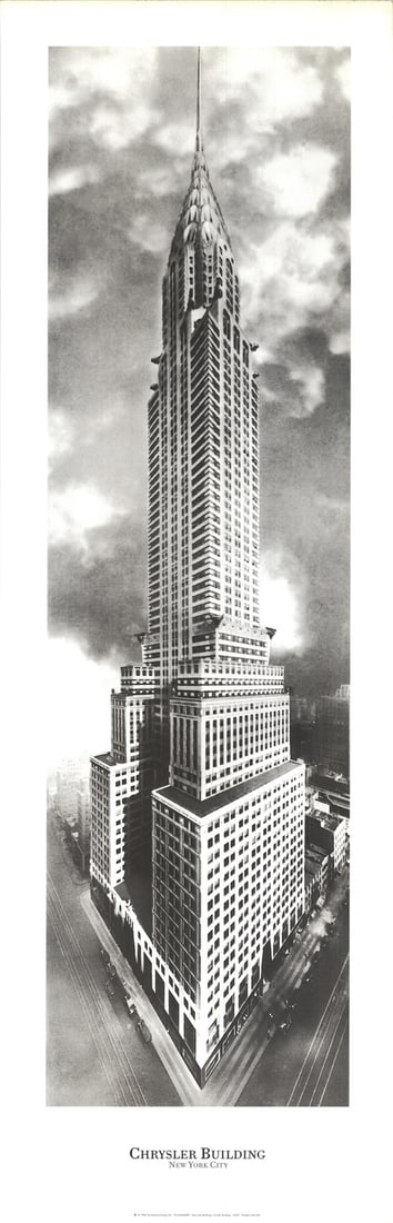 Chrysler Building by Christopher Bliss, 40" x 13", Lithograph, Photography, 1998 (1 of 4)