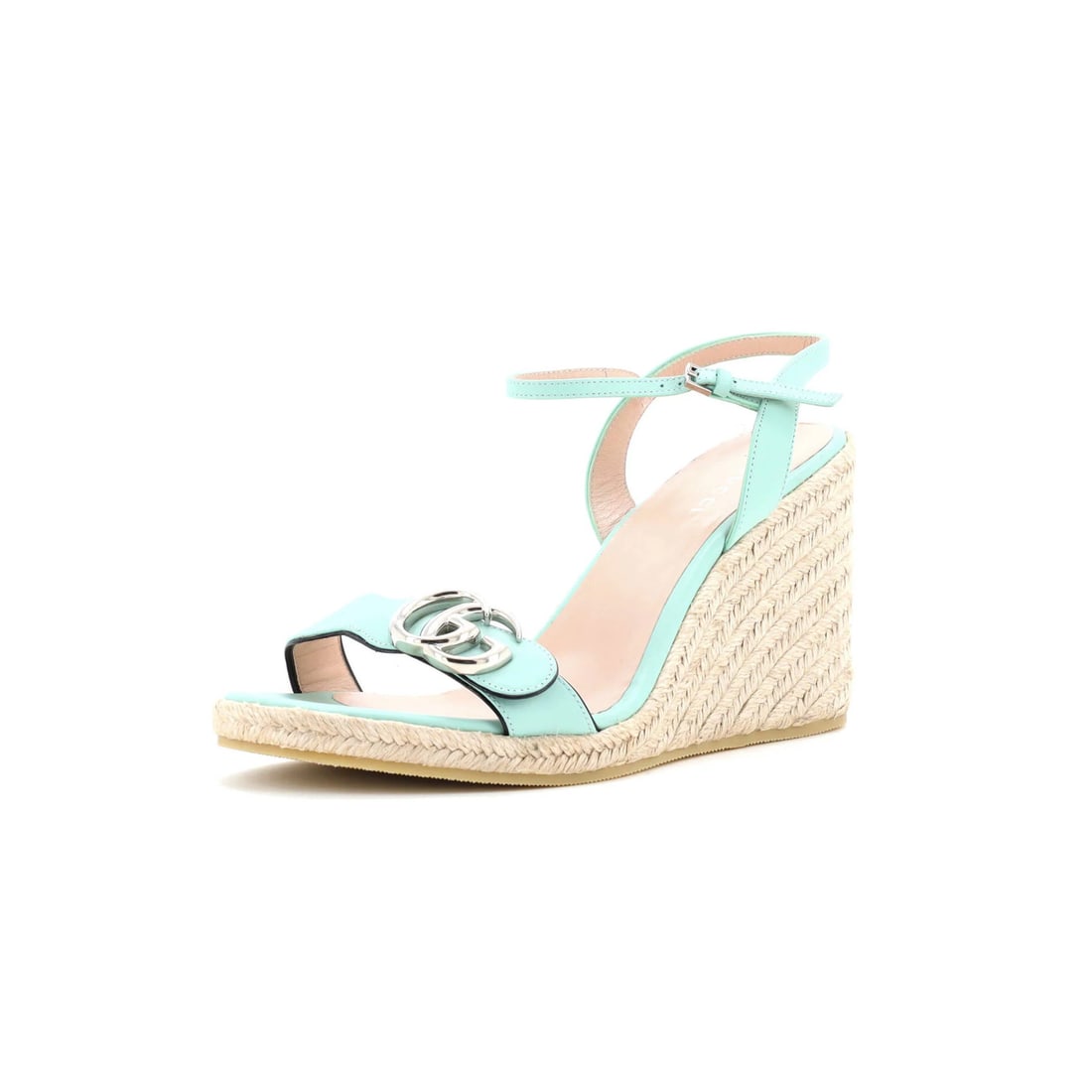 Gucci Women's leather wedge espadrille sandals (1 of 5)