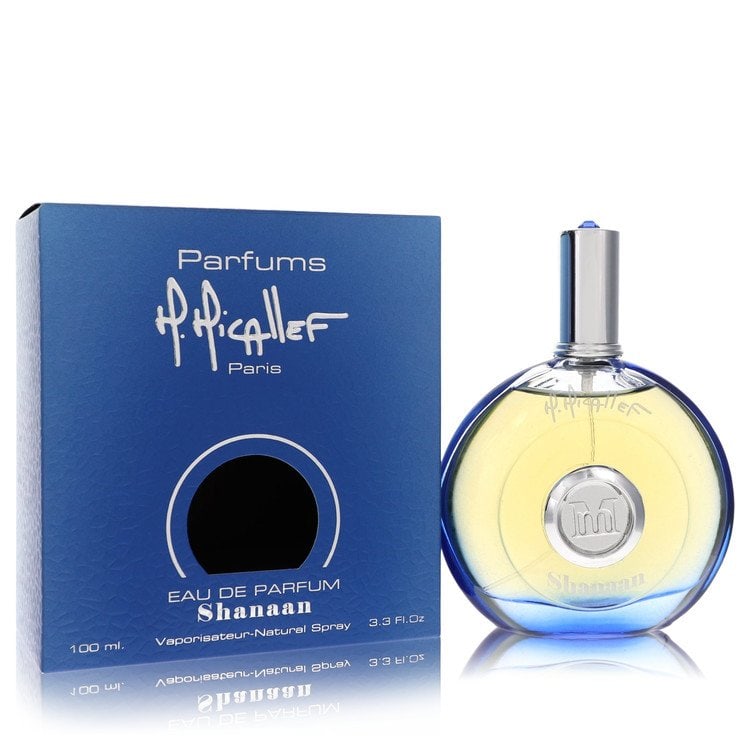 Micallef Shanaan Perfume By M. Micallef Eau De Parfum Spray: Micallef Shanaan Perfume By M. Micallef Eau De Parfum Spray Experience the alluring charm of Micallef Shanaan, a sophisticated Eau De Parfum Spray designed specifically for women. With its 3.3 oz