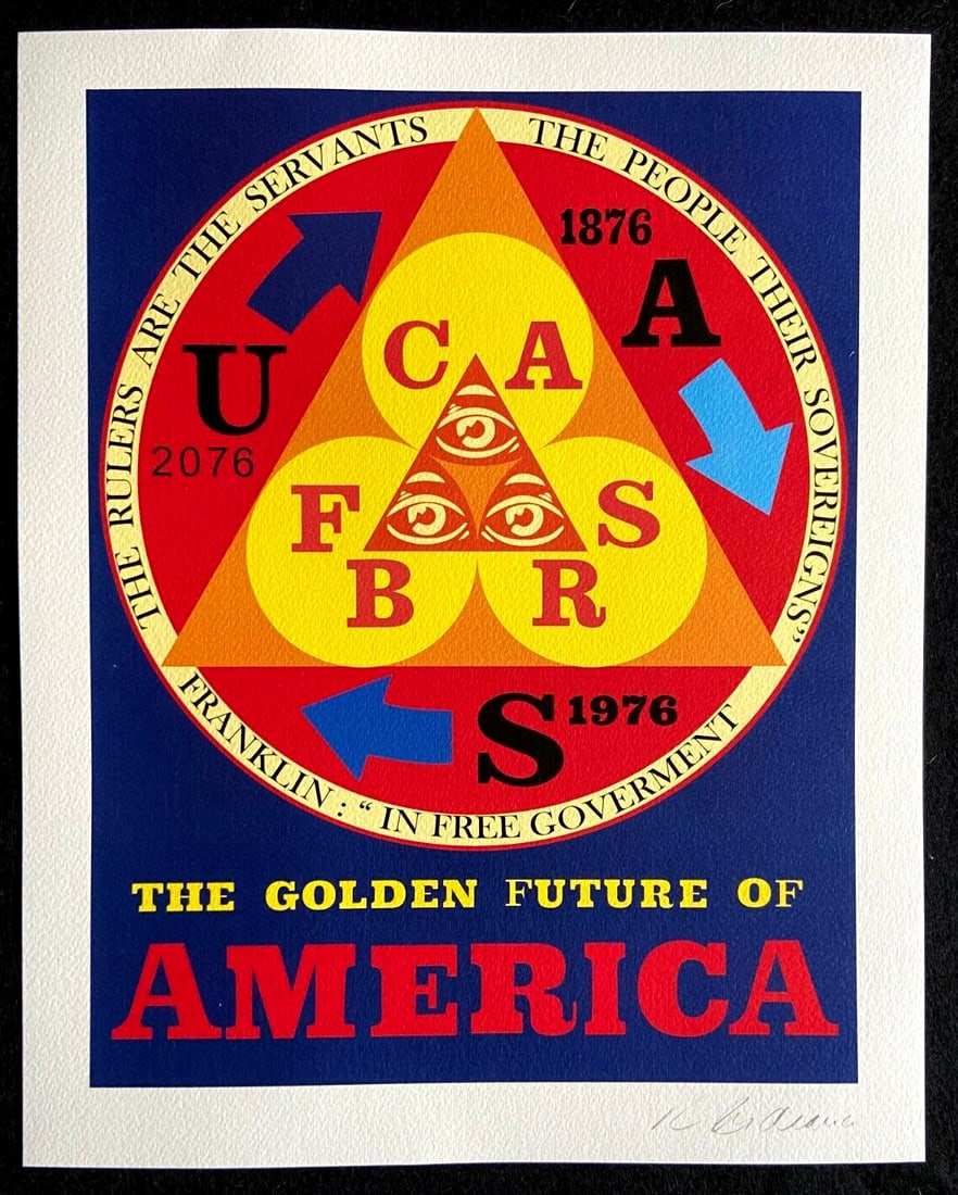 Robert Indiana Lithograph Guggenheim Museum Op Numbered (1 of 10)