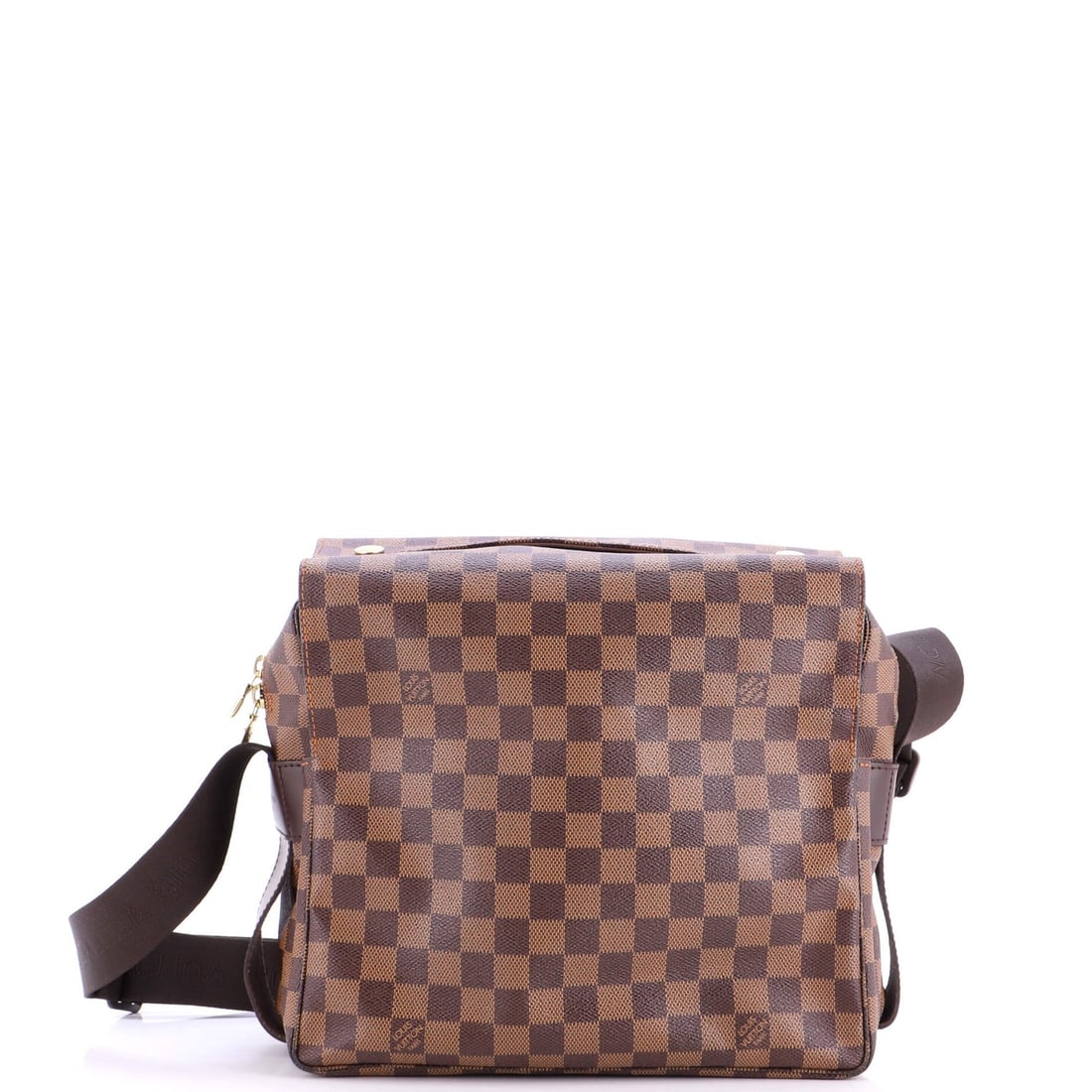 Louis Vuitton Naviglio Handbag Damier: Louis Vuitton Naviglio Handbag Damier The Louis Vuitton Naviglio Handbag Damier is a stylish and timeless piece, boasting the iconic Damier pattern in rich brown canvas. With its classic cross-body
