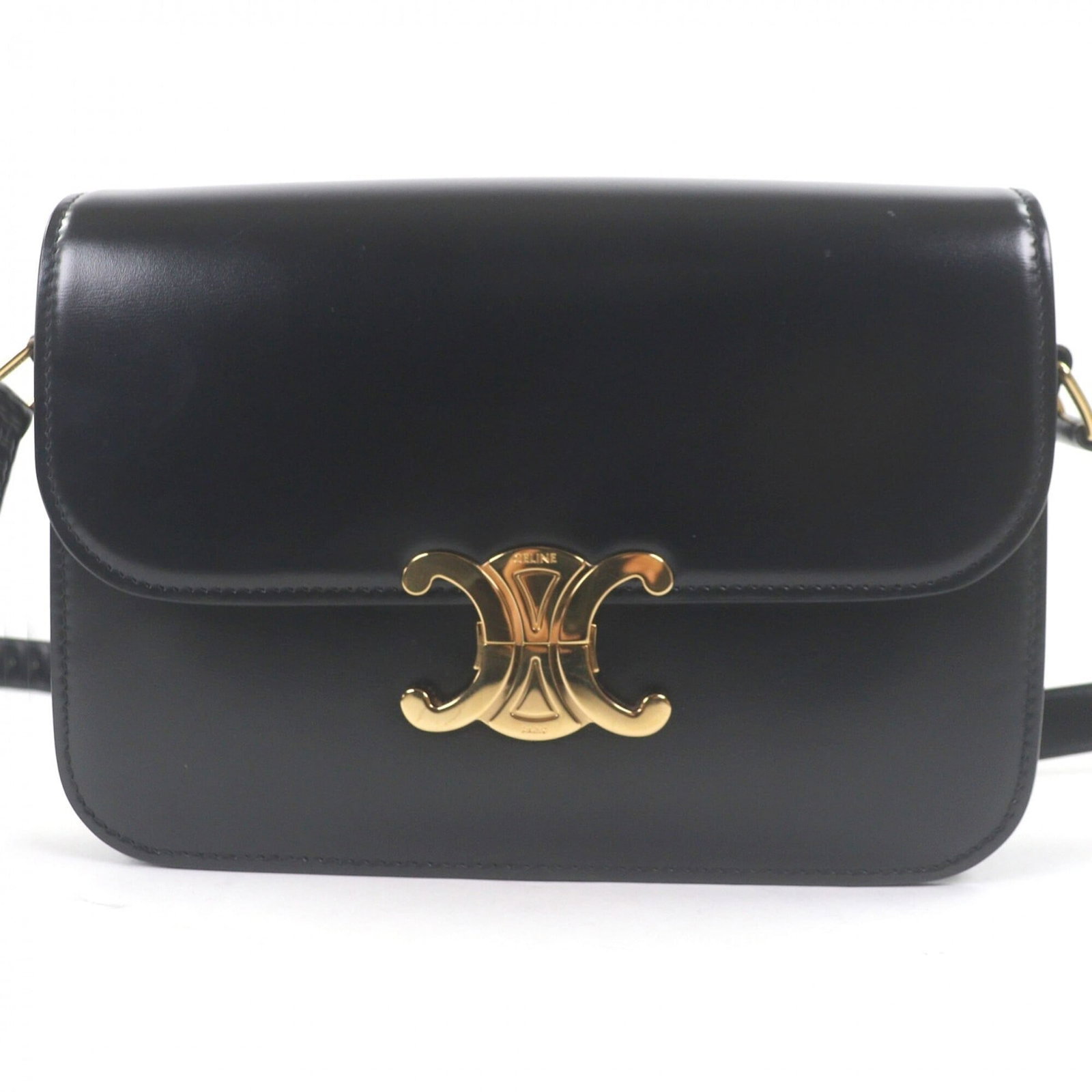 Celine is a leather shoulder bag. (1 of 9)