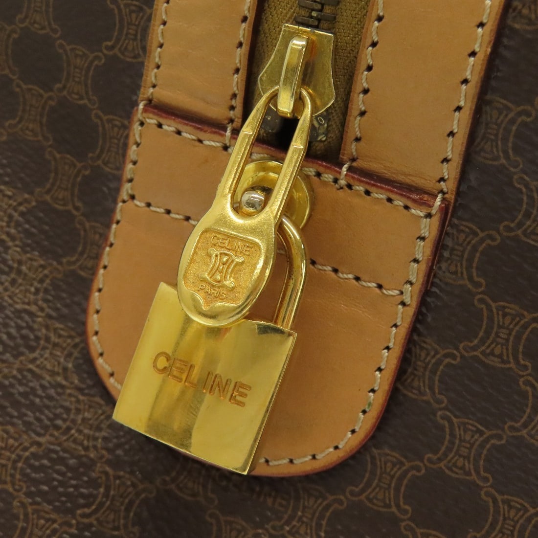 CELINE Macadam pattern Boston bag PVC - 14