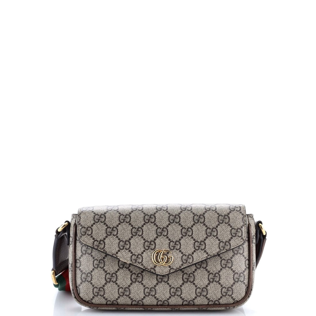 Gucci GG Coated Canvas Mini Ophidia Flap Envelope Shoulder Bag (1 of 7)