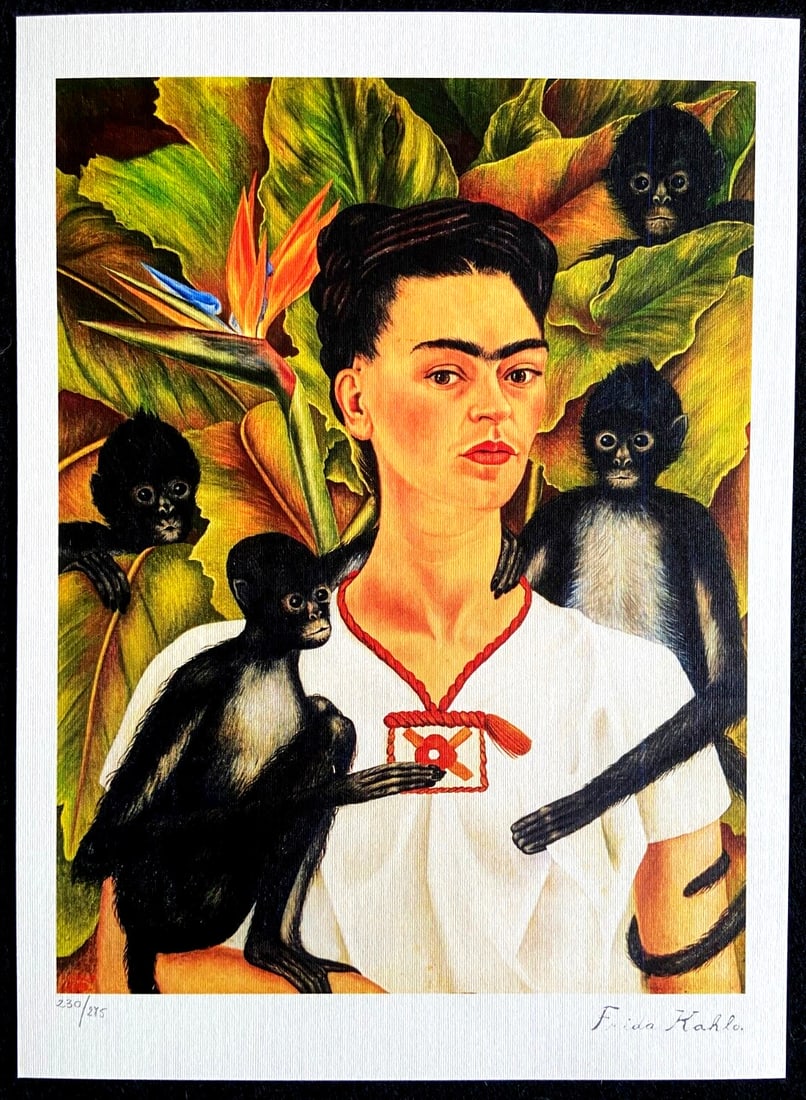 Frida Kahlo Lithograph Numbered Limited (1 of 10)