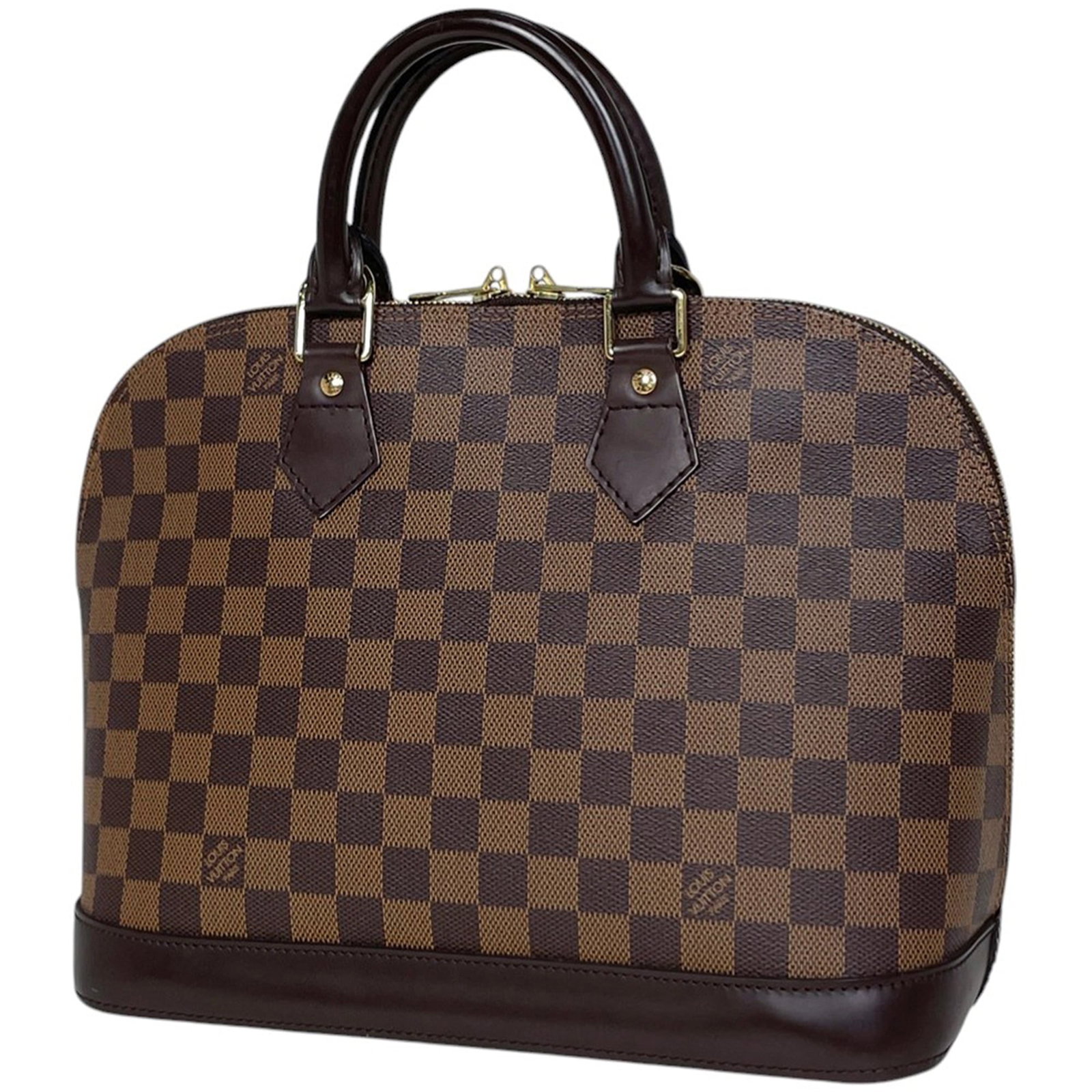 Louis Vuitton handbag canvas damier: Louis Vuitton handbag canvas damier A classic Louis Vuitton handbag, the Damier canvas design is iconic and timeless, adding a touch of sophistication to any outfit. This pre-owned brown Damier canvas