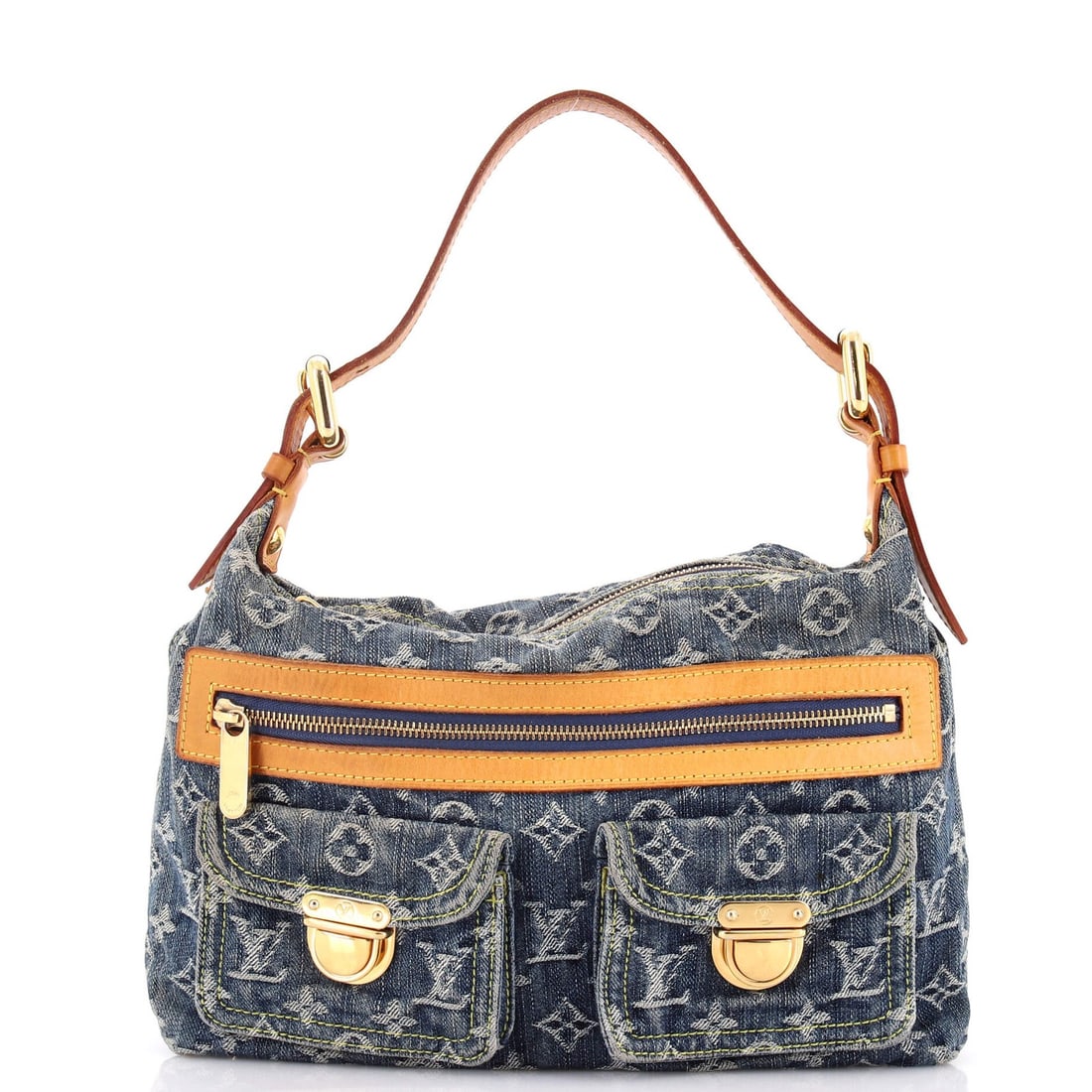 Louis Vuitton denim handbag baggy (1 of 8)