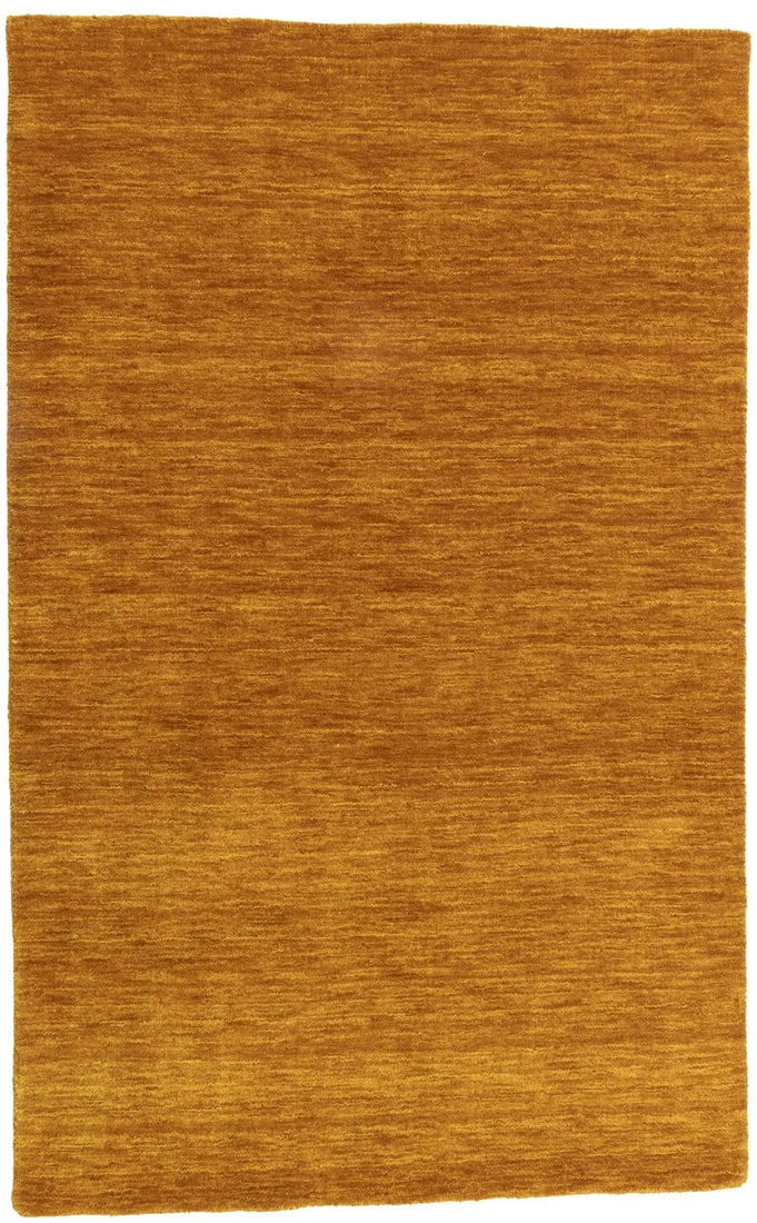 Orange Solid Design Hand-Loomed 3X5 Gabbeh Wool Rug Oriental Home Decor Carpet: Orange Solid Design Hand-Loomed 3X5 Gabbeh Wool Rug Oriental Home Decor Carpet Experience the warmth and coziness of our hand-loomed orange solid design gabbeh wool rug, expertly crafted to bring a