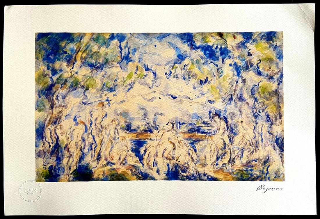 Paul Czanne Bathers Lithograph (1 of 7)